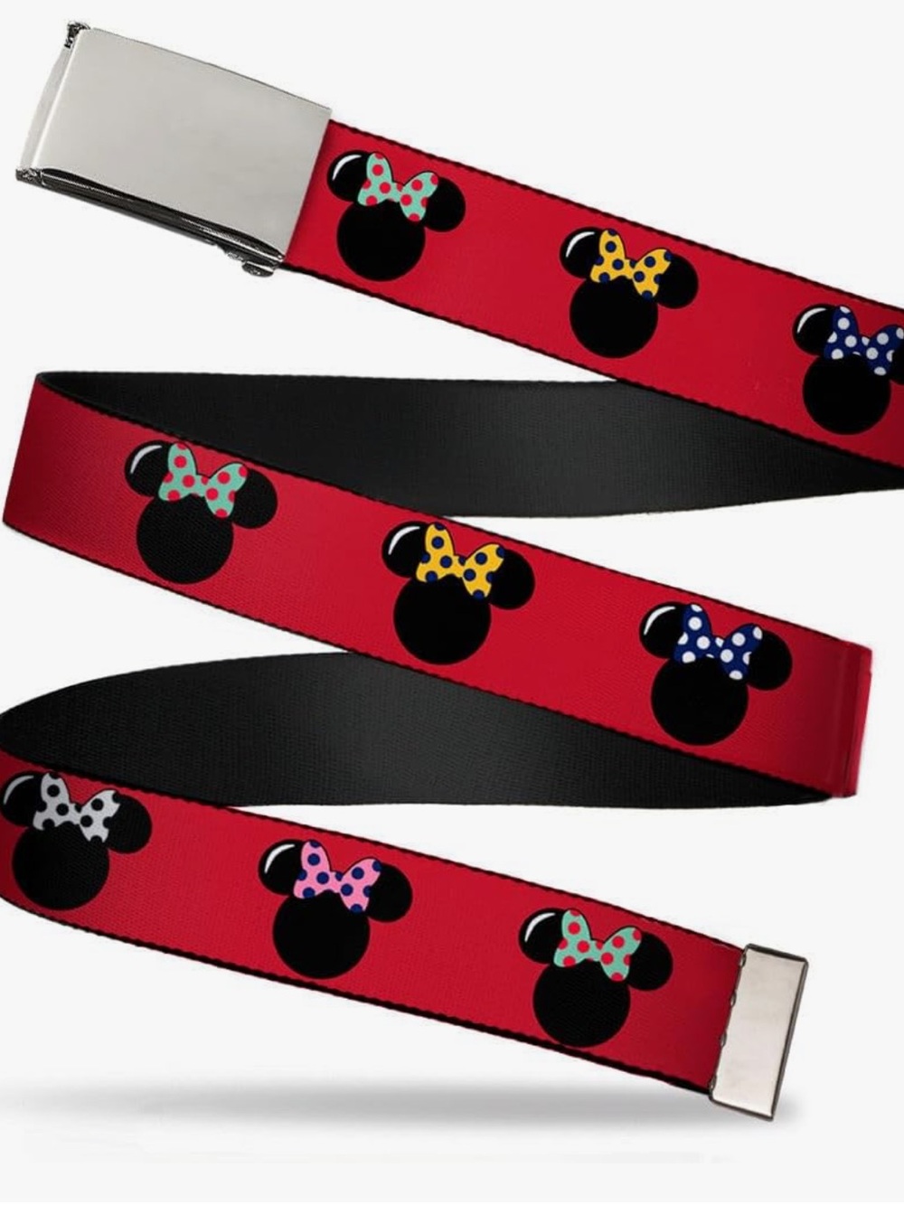 Buckle Down Cinturon Web Mini Mouse Clasp Buckle Adjustable Belt O/S